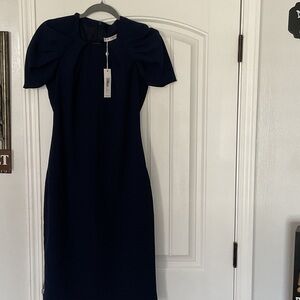 Trina Turk Midnight Blue Long Sleeve Dress